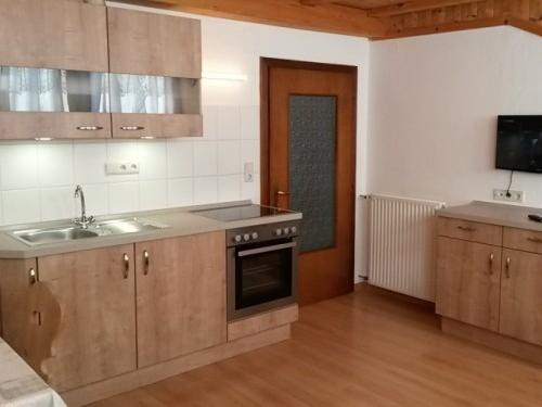 K�chenzeile Bergblick